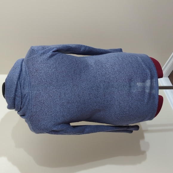 DKNY| Blue Large Cowl Neck Long Sleeve Sweater Acrylic Polyester Blend - Picture 4 of 16